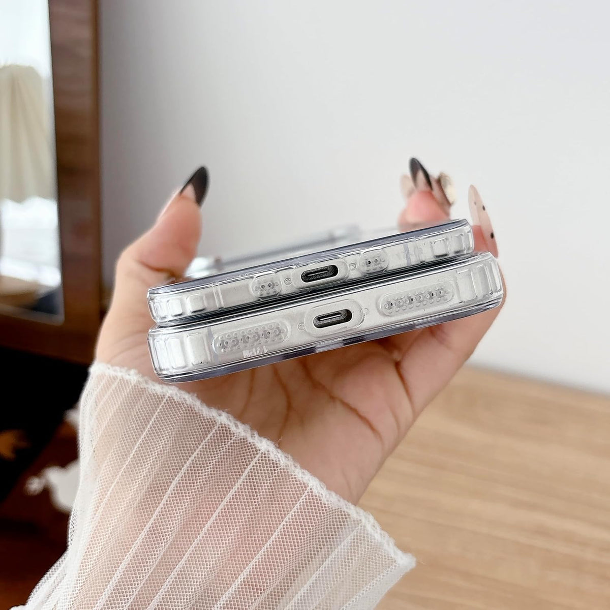 Mirror Magnetic Case for Iphone 17 Pro Max [Compatible with Magsafe] Cute Glass