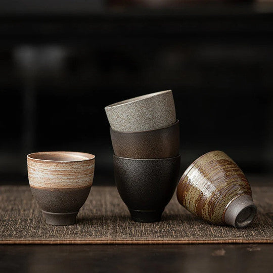 Ceramic Tea Cup Hand Brush Chinese Tea Cup