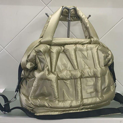 Big Shoulder Bag Cotton Feather Down Bag Crossbody Purse Nylon Handbag 40*21*30