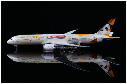 1:400 JC Wings ETIHAD AIRWAYS BOEING 787-9 Passenger Airplane Diecast Model