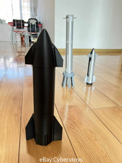1/144 Scale SpaceX Starship Falcon Heavy Dragon Space Model 36cm