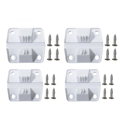 4PC Durable White Cooler Hinges & Screws Replacement Kit For Coleman 40+ Models