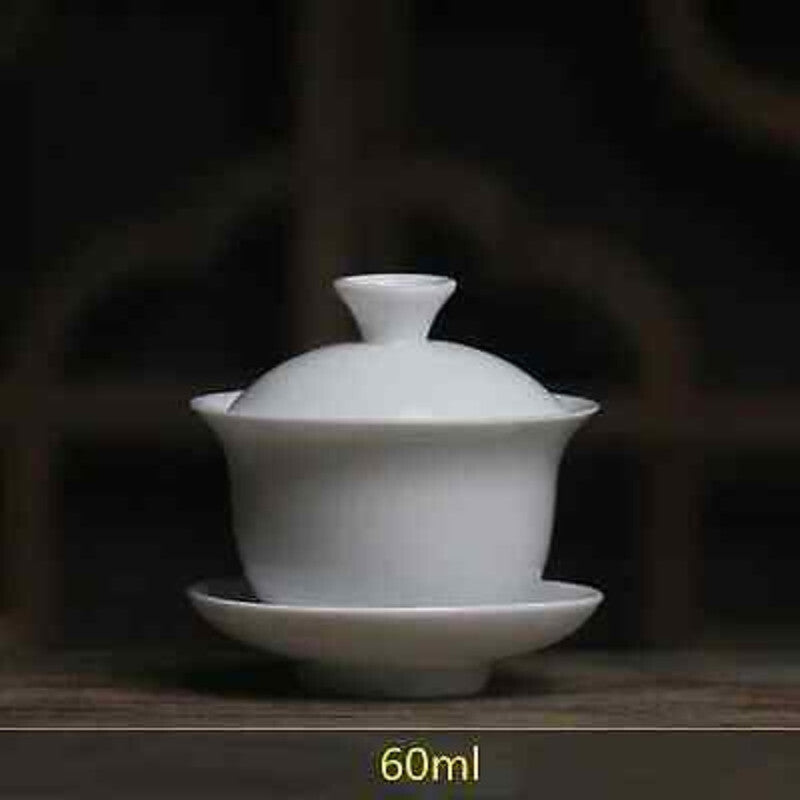 Mini 60ml Gaiwan Porcelain Tureen Teaware Travel Kung Fu Tea Set Tea Cup Bowls