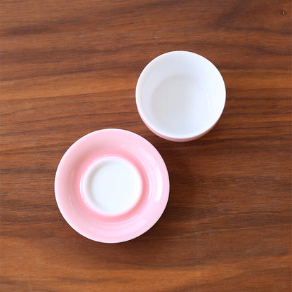 cup and saucer porcelain master cup coaster lady gift 35ml Chinese kungfu teacup