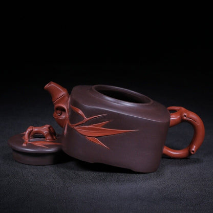 Chinese Yixing Zisha Clay Handmade Exquisite Teapot fortune turns（松竹梅 底款：魏援良）