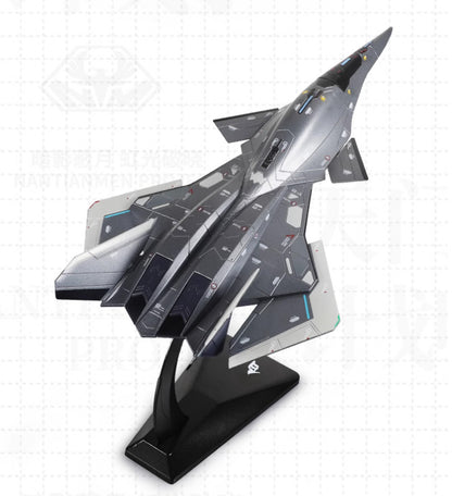 1:50 30CM KDW THE WHITE EMPEROR Aerospace Fighter Plane Diecast Aircraft Model