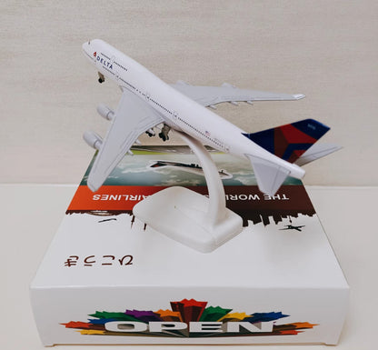 20CM DELTA BOEING 747-400 N670US Passenger Aircraft Plane Diecast Airplane Model