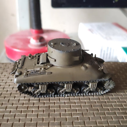 Handcrafted 1/72 searchlight Sherman tank finished painting model