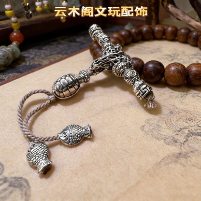 Vintage Alloy Goat Three Way Bead Universal Shaft Wenwan DIY Accessory Bulk Set