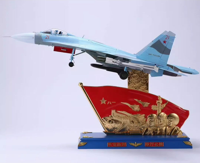 1:32 72CM Sukhoi SU-27 Fighter Plane Aircraft Diecast Military Airplane Model