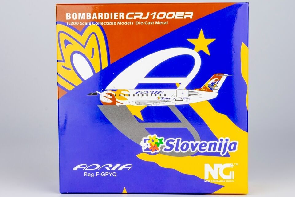 1:200 NG Model Adria Bombardier CRJ200 Passenger Airplane Diecast Aircraft Model