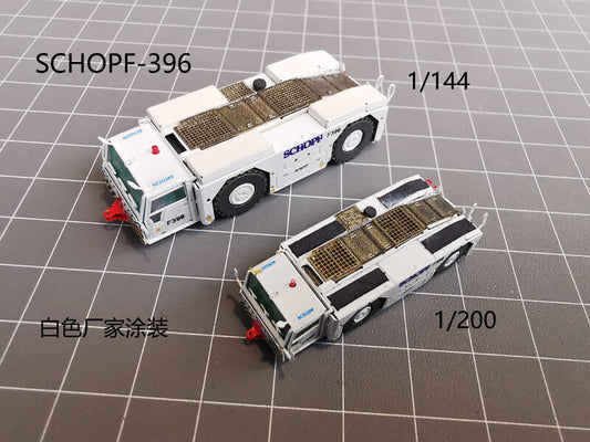 1/144 Airport Ground Service SCHOPF396 Aircraft Tractor+Drawbar Model #A 1Pcs