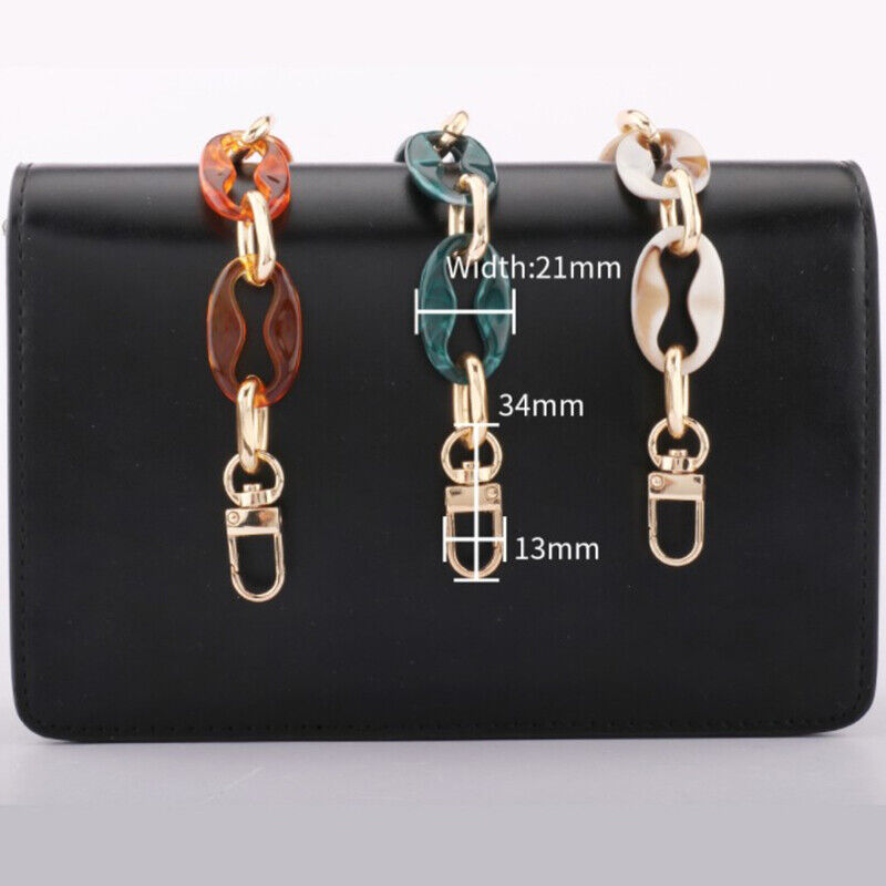 Shoulder Strap Detachable Replacement Bag Fish Bone Acrylic Resin Handbag Chain