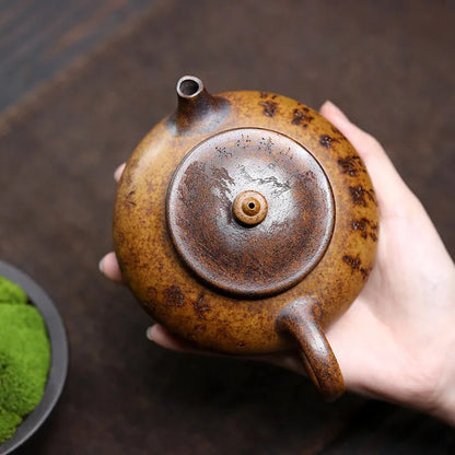280ml Chinese Yixing Zisha Teapot Tea Infuser Kettle Hand-carved Teaware