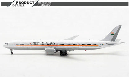 1:400 JC Wings INDIA BOEING 777-300ER Airplane Flap Down Diecast Aircraft Model