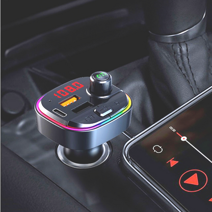Accesorios Para Carro De Automovil Auto Musica Transmisor Bluetooth Cargador US