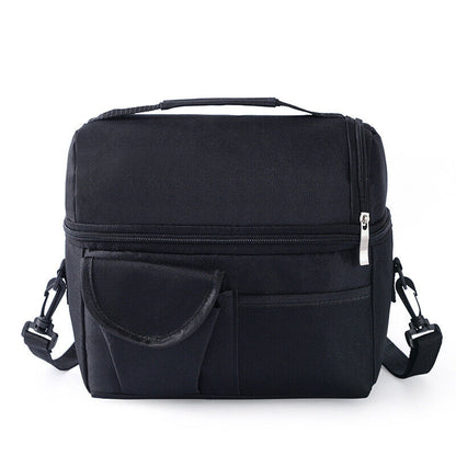 Insulation Pack Lunch Bag Double-layer Fresh-keeping Bag Picnic Pouch Ice Pack
