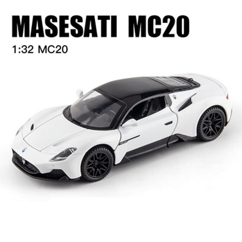 1:32 Maserati MC20 Cabrio Dicast Model Toy Car Vehicle Collection Gift Kid Sound