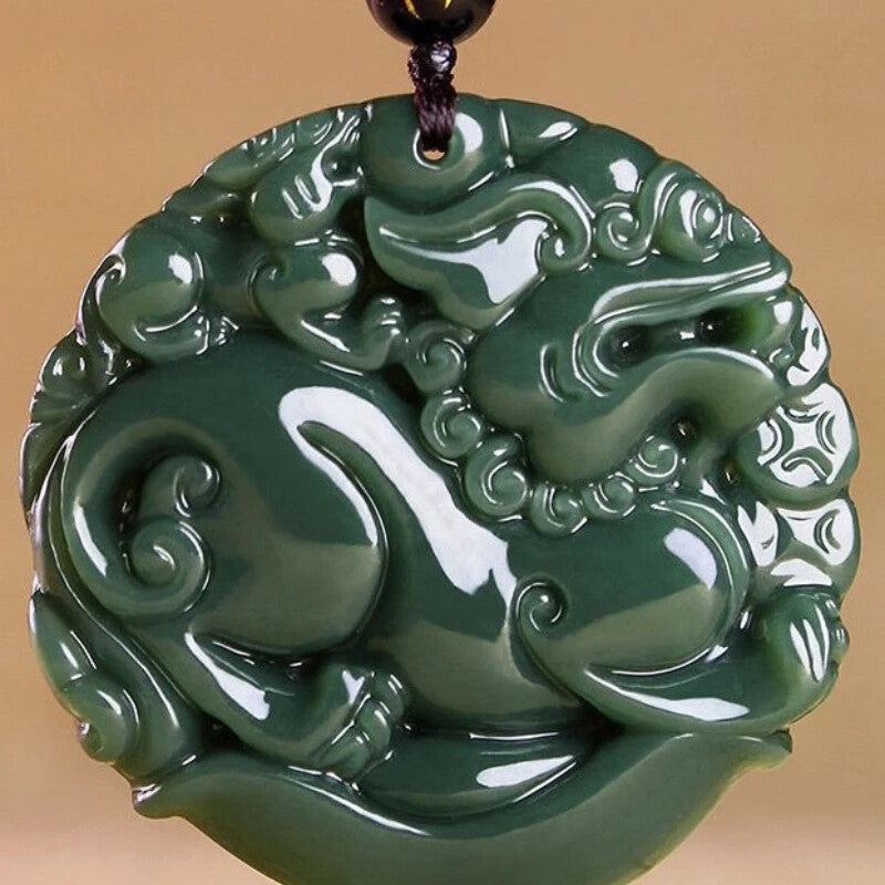 Blue Jade Yuanbao Pixiu Pendant Popular Versatile Hanging Accessories