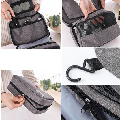 Cosmetic Bag Multifunction Travel Organizer Make up Storage Pouch Fold Polyester