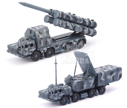 Russian S300 Anti-Aircraft Missile Vehicle + Radar Vehicle Model Assembly 1/72 A