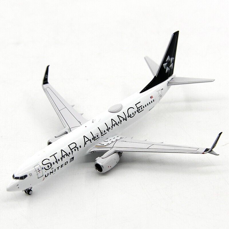 1:400 Panda UNITED STAR ALLIANCE BOEING 737-800 Passenger Airplane Diecast Model