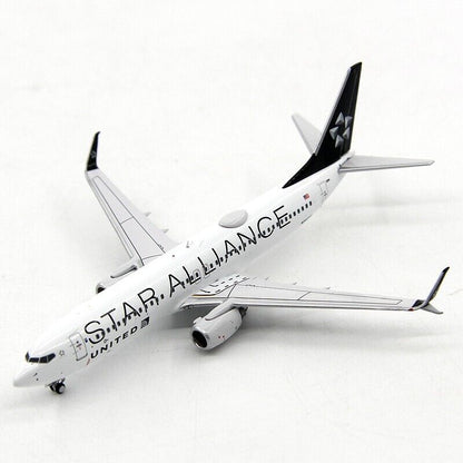 1:400 Panda UNITED STAR ALLIANCE BOEING 737-800 Passenger Airplane Diecast Model