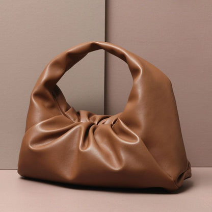 Pouch Genuine Soft Leather Cloud Bag Handbag Purse Clutch Dumpling Shoulder Bags
