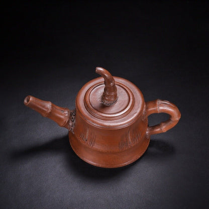 Chinese Yixing Zisha Clay Handmade Exquisite Teapot （竹韵 底款：顾景舟）