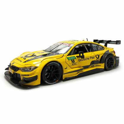 1/24 BMW M4 DTM Model Car Diecast Toy Vehicle Toys for Boys Kids Gifts Yellow