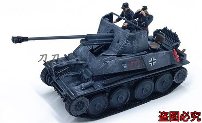 1:72 German Weasel Self-propelled Anti-tank Gun 2 Troopers Gray Painting Model