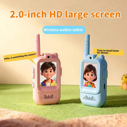 Kids Video Walkie Talkie with HD Screen | USB-C Rechargeable