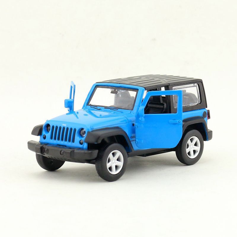 1:43 Diecast Jeep Wrangler Metal Car Model Diecast Toy Pull Back Door Open