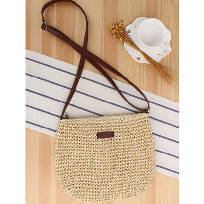 New Womens Summer Messenger Casual Straw Bag Korean Crossbody Beach Bag