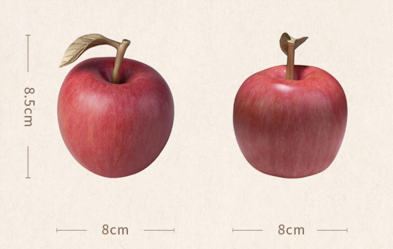 All copper ornaments, auspicious apple handicraft decorations