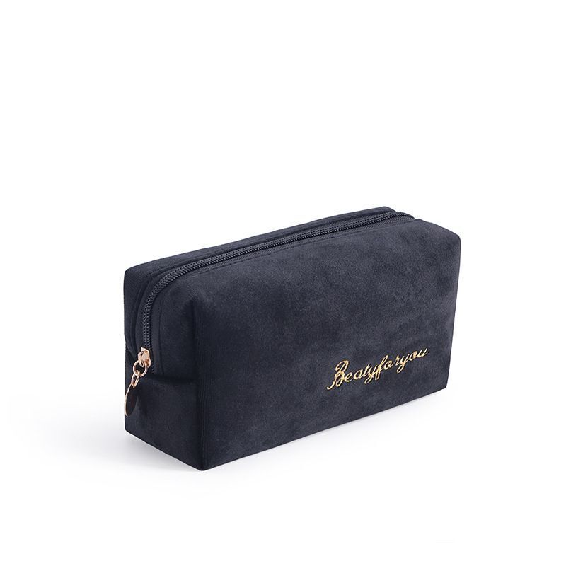 Cosmetic Bag Soft Velvet Make Up Storage Toiletry Package Travel Organizer Pouch