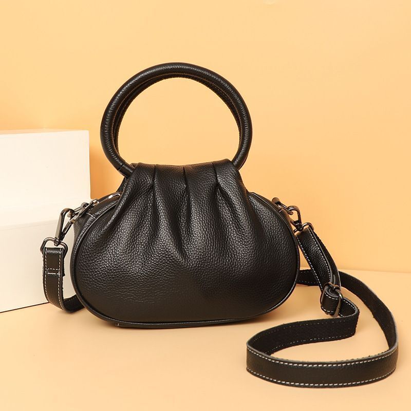 Genuine Leather Messenger Bag Elegant Hobos Small Tote Bags 22*16*10 CM Purse