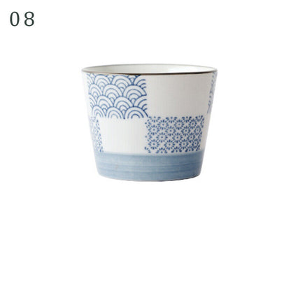 Japanese Style Ceramic Tableware Straight Cup Porcelain Tea Cup Sake Mug GIft