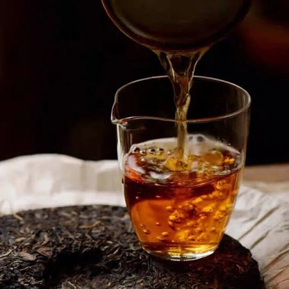 Blue India Pu'er Tea Raw Tea Zhongcha Brand Pure Dry Warehouse Seven Seed Cake