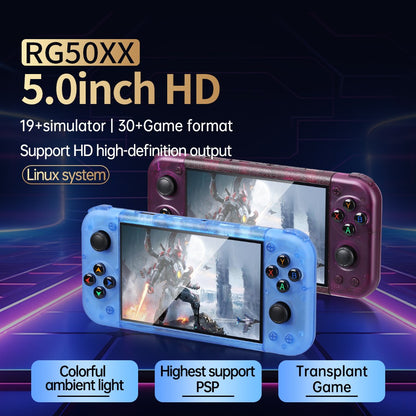Retro Handheld RG50XX-Portable GBC, Arcade, PSP Gaming Console with LINUX System