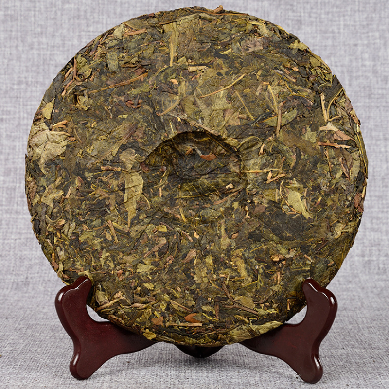 357g Puerh Tea Hundred Year Old Tree Raw Tea Cake Golden Leaf Puerh Tea Cake