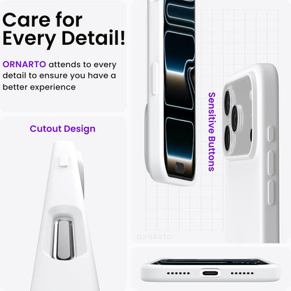 Compatible with Iphone 17 Pro Max Case 6.9", Slim Liquid Silicone 3 Layers Soft