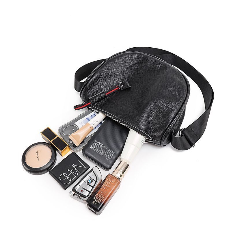 Cowhide Vintage Crossbody Leather Cell Phone Shoulder Bag Messenger Wallet 1 PC