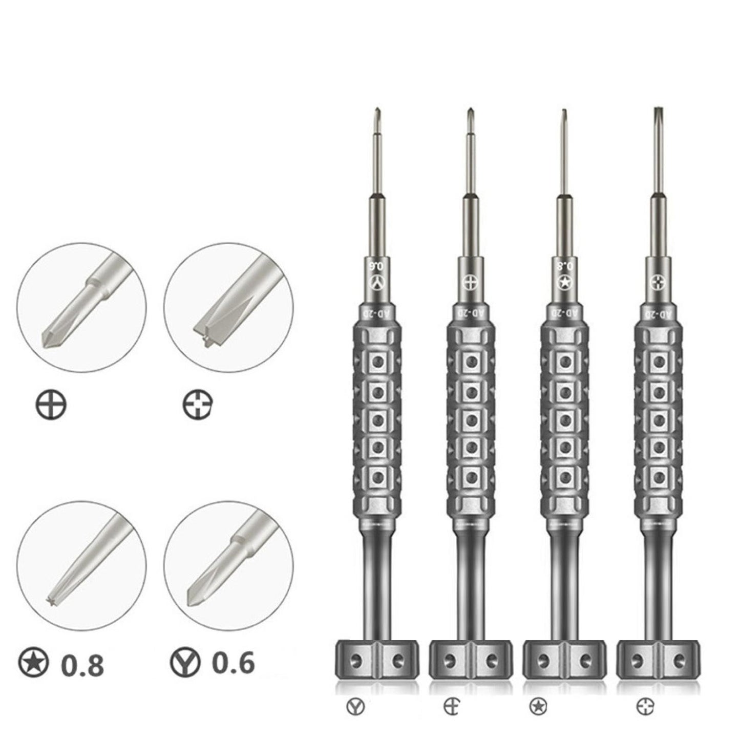 Aluminum Smart Phone Repair Opening Tools Screwdriver Pentagram Cross Y Tip