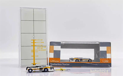1/200 JC Wings Lufthansa/Unpainted Trailer Tractor Alloy Diecast Model