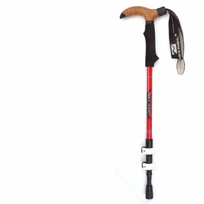 Carbon Walking Sticks Climbing 55-120cm Antiskid Wear Resistance Cork Absorption