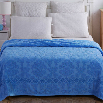 Pure Cotton Blanket Flower Relief Soft Towel Blankets Spring Autumn Bed Cover