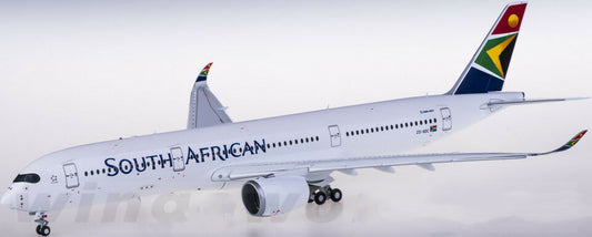 1:200 33CM JC Wings SOUTH AFRICAN AIRBUS A350-900 Plane Flap Down Diecast Model