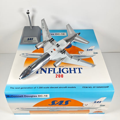 1:200 InFlight United DC-10 SE-DFD Passenger Airplane Diecast Plane Model