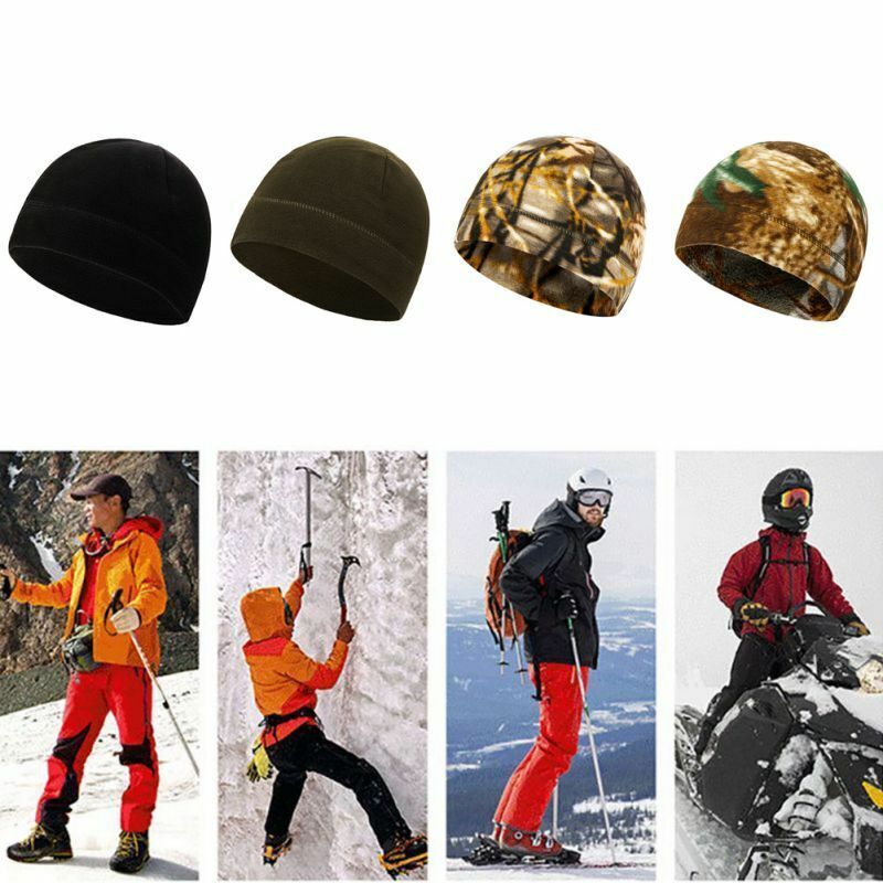 Outdoor Hat Winter Warm Fleece Velvet Thicken Hooded Cap Sports Cycling Hiking
